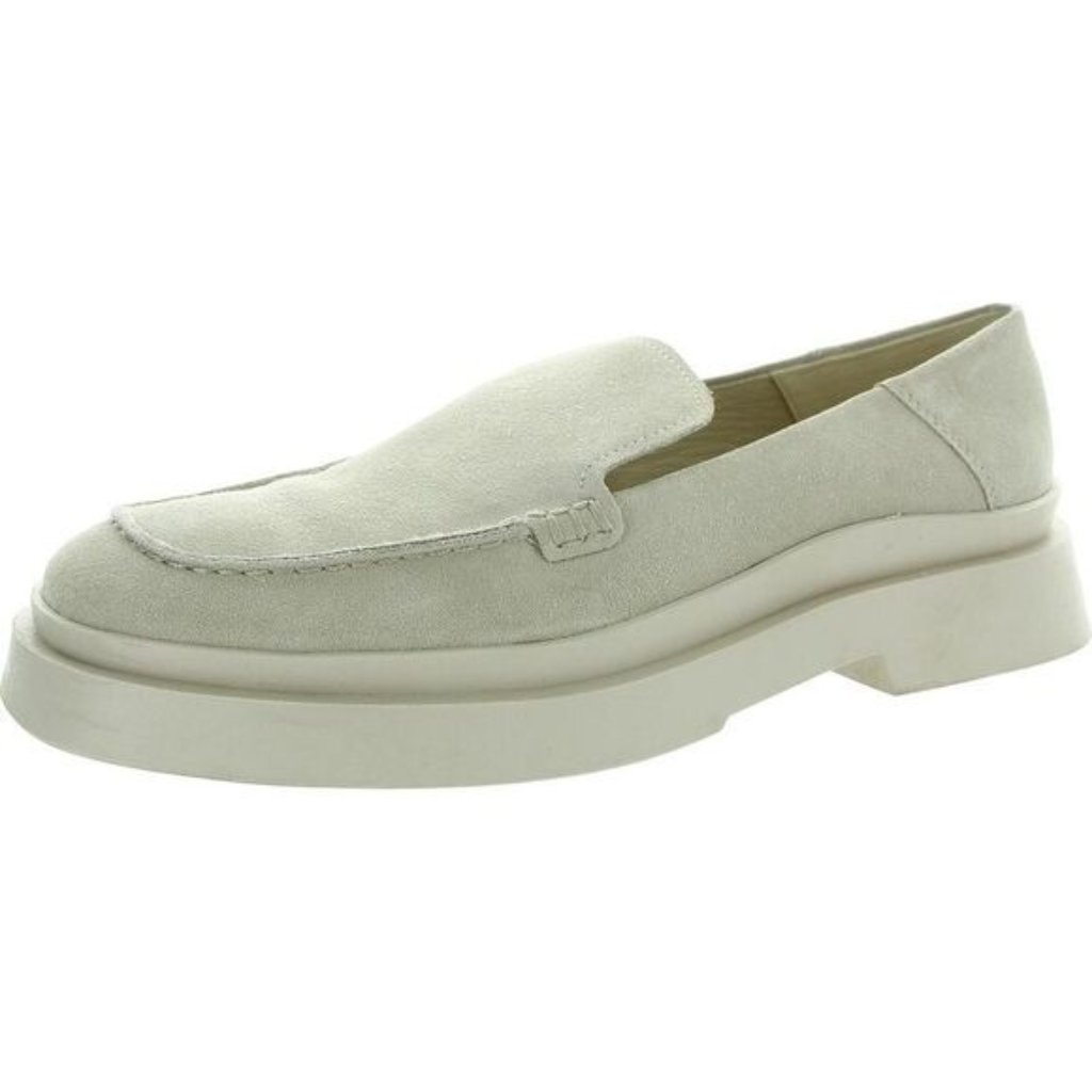 Vagabond Mens Mike Ivory Solid Suede Loafers Used Mens Us 11
